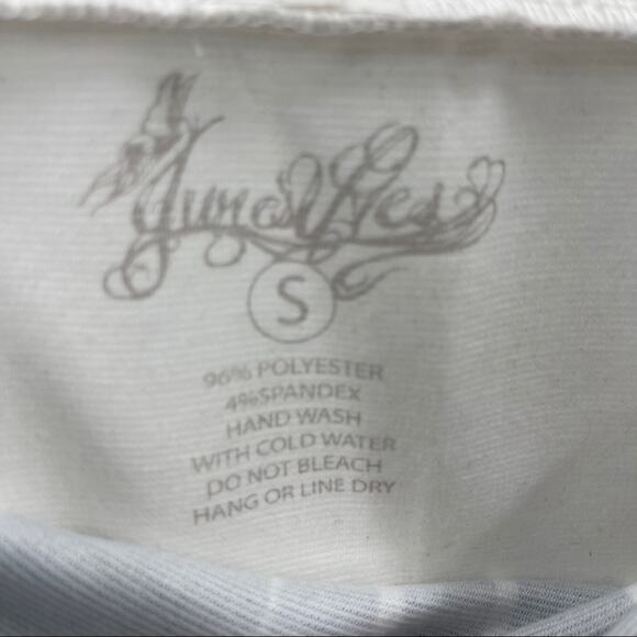 Graphic Zebra Face Pink Lips Print White Black Women's Midi Skirt Size Small S - Picture 3 of 3